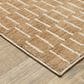 Oriental Weavers Oliver Rust and Beige 9"10" x 12"10" Area Rug, , large