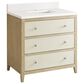 James Martin Vanities Celeste 36" Single Vanity in Sun-washed Oak with Embossed Shagreen and with Single Hole 3 cm White Zeus Quartz Top & Backsplash, , large