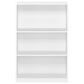 HOMLUX 3-Tier Display Bookshelf with Adjustable Shelves in White, , large