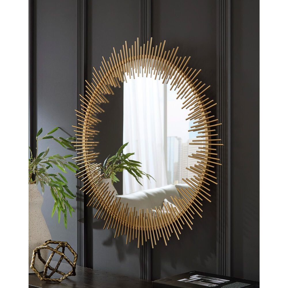 Ashley Wainport Accent Mirror in Gold, , large