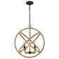 Golden Lighting Marina 4-Light Chandelier in Natural Black, , large