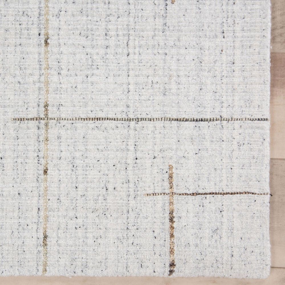 RIZZY Kiki Ivory, Beige and Charcoal 4' x 6' Area Rug, , large