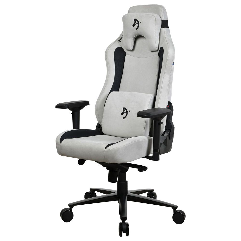 Arozzi Vernazza Supersoft Fabric Gaming Chair in Light Gray, , large