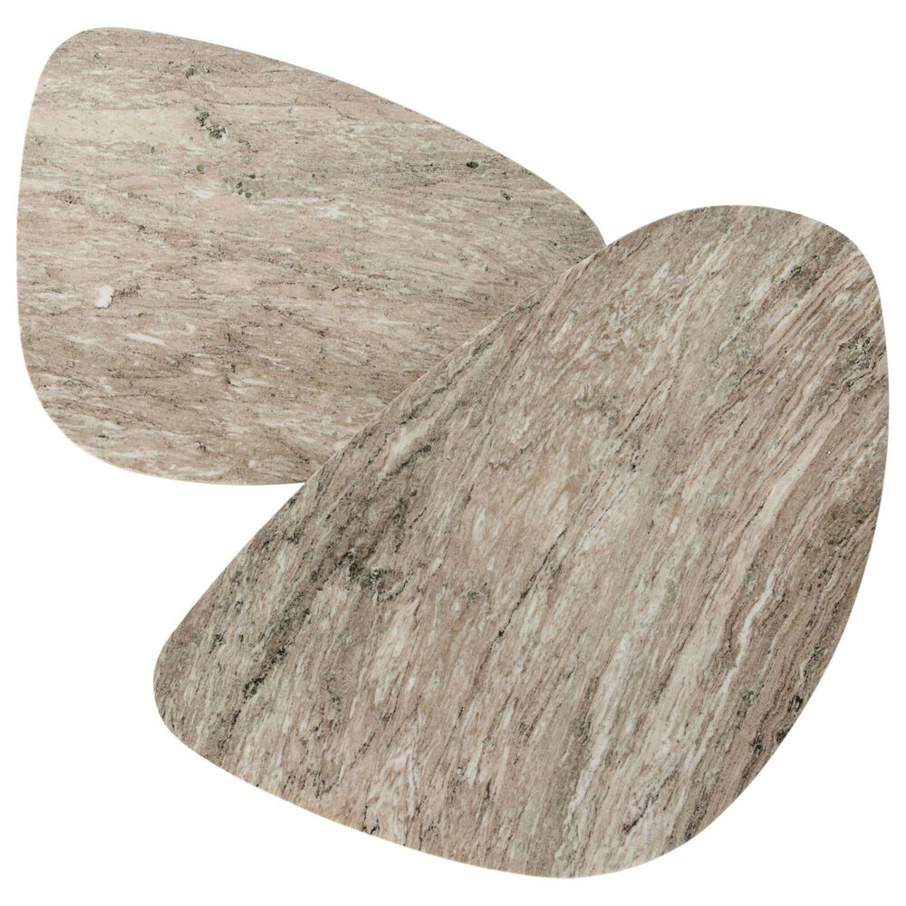 Four Hands Zion Coffee Table Set in Antique White Marble, , large