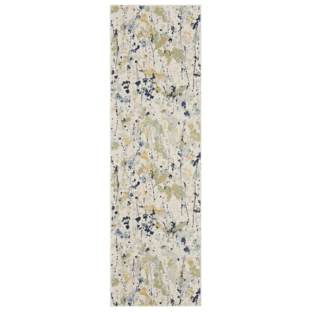 Safavieh Evoke EVK284C 2"2" x 7" Ivory and Yellow Runner, , large