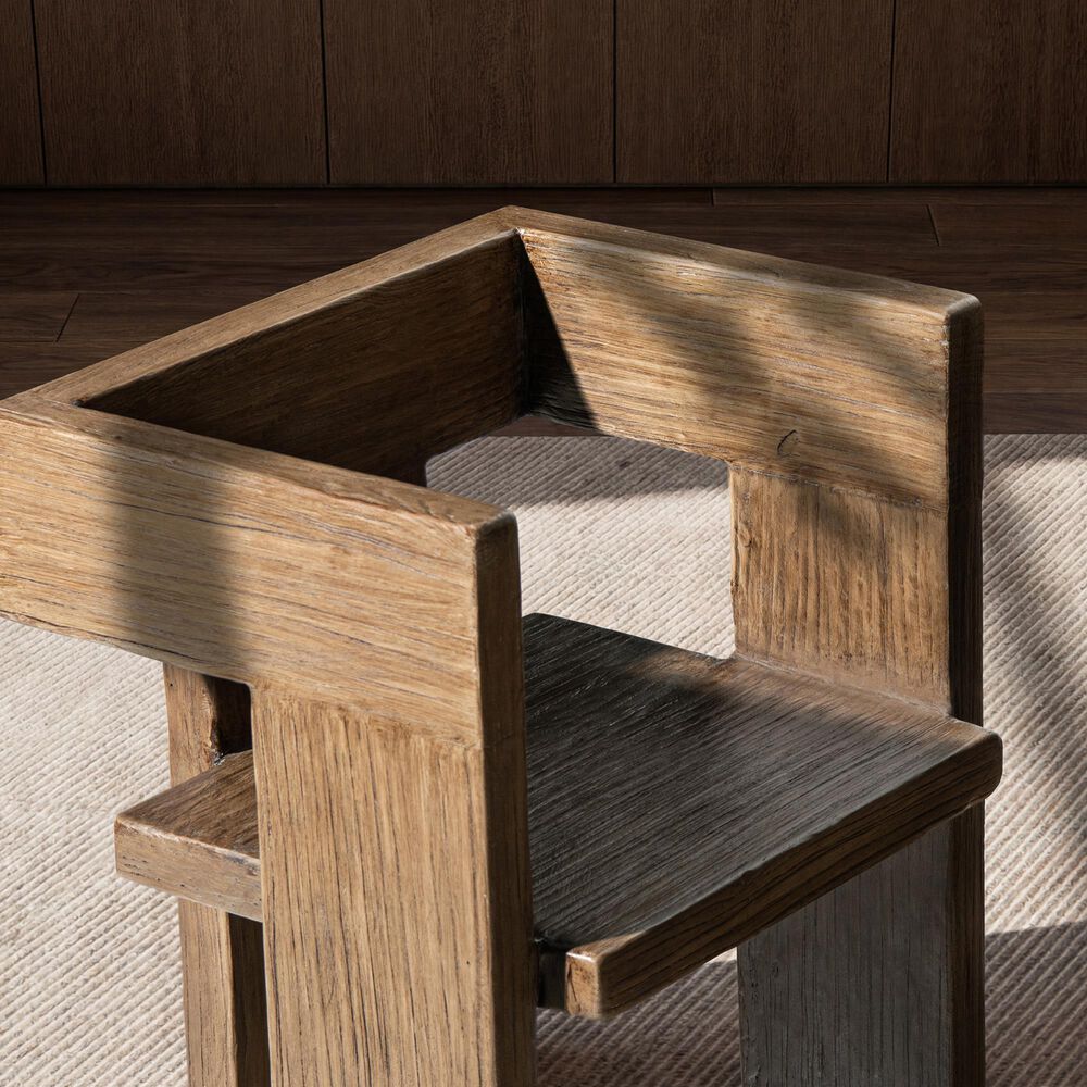 Jennifer Taylor Home Avenel Arm Chair in Heritage Medium Dark Brown, , large