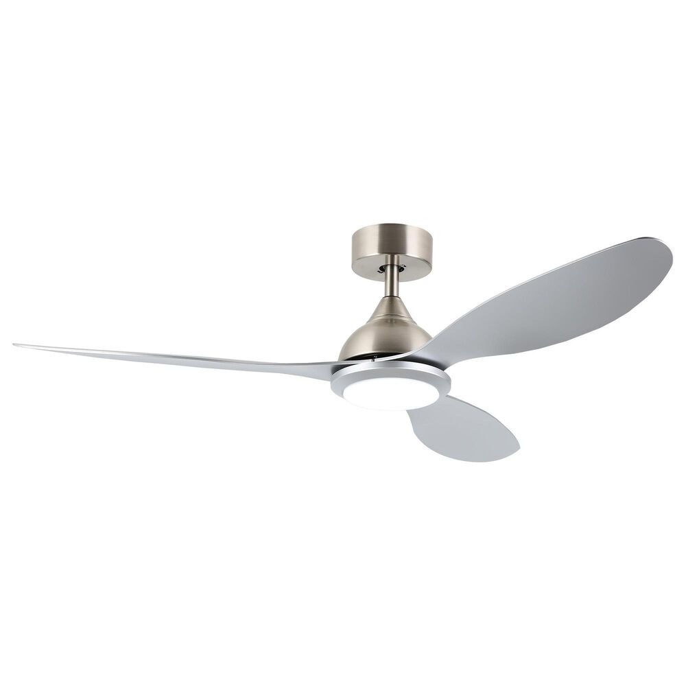 HOMLUX 52" Indoor Ceiling Fan with LED Light in Silver, , large
