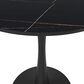 Leisuremod Leisuremod Bristol 31 round dining table Black base with Black Sintered stone Top, , large