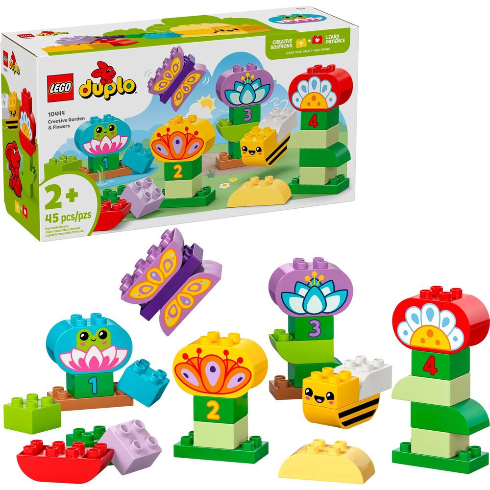 LEGO Duplo Creative Garden and Flowers Building Set in Multicolor, , large