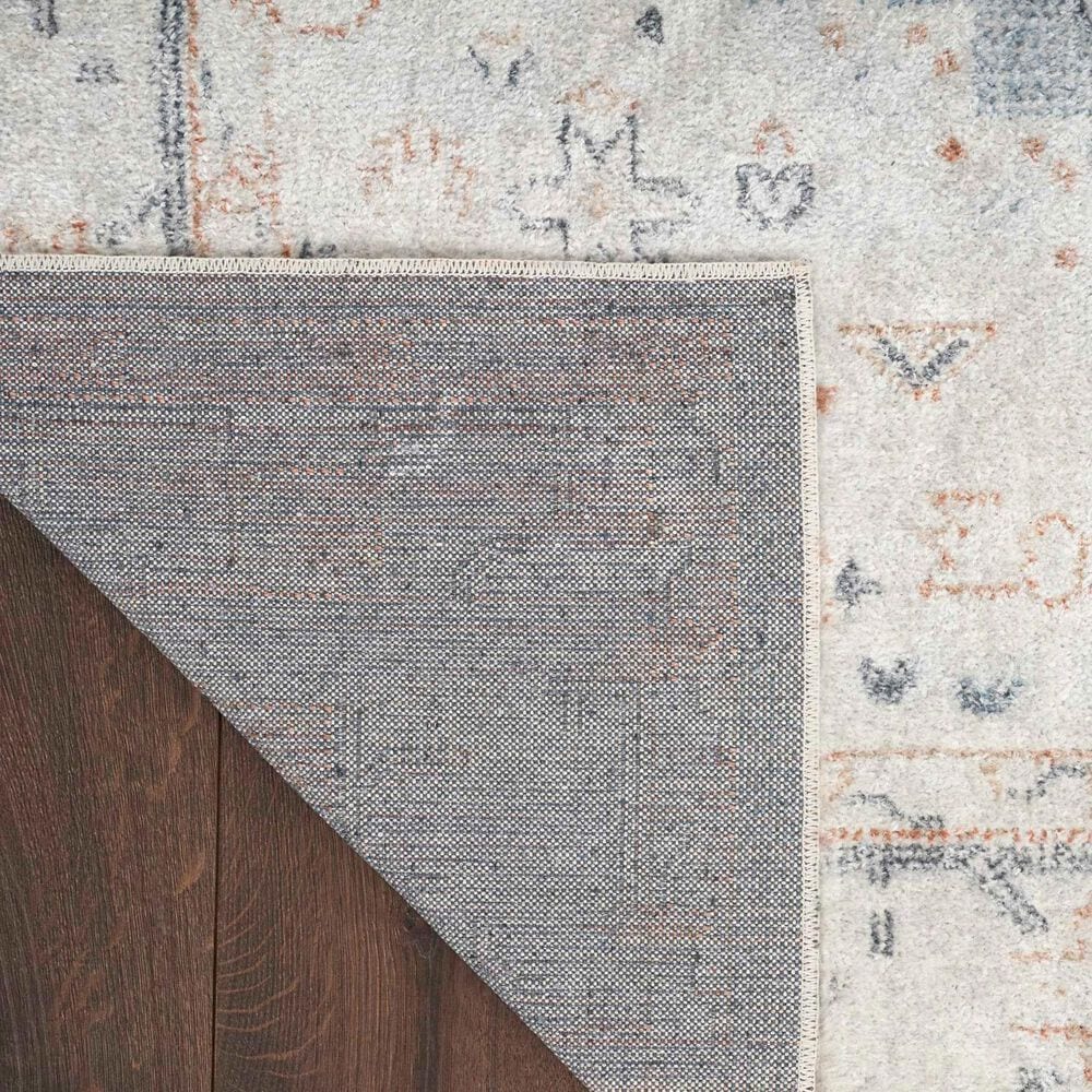 Nourison Astra Machine Washable 2&#39;2&quot; x 4&#39; Light Blue Area Rug, , large