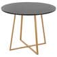 LumiSource Cosmo Round Dining Table in Natural and Black - Table Only, , large