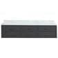 Lexora Home Castor 80" Double Bathroom Vanity in Black with 2 cm White Carrara Marble Top and Rectangular Sinks, , large