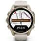 Garmin Fenix 8 Sapphire AMOLED Smartwatch 43mm Soft Gold Case with Fog Gray and Dark Sandstone Silicone Band, , large