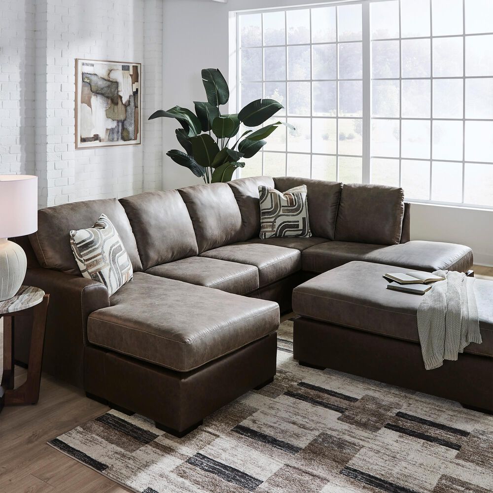 Ashley Castille Way 2-Piece Right Facing Sectional with Chaise in Fossil, , large