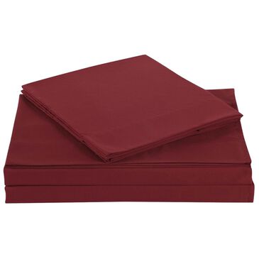 Pem America Truly Soft Everyday 4-Piece Queen Sheet Set in Red, , large