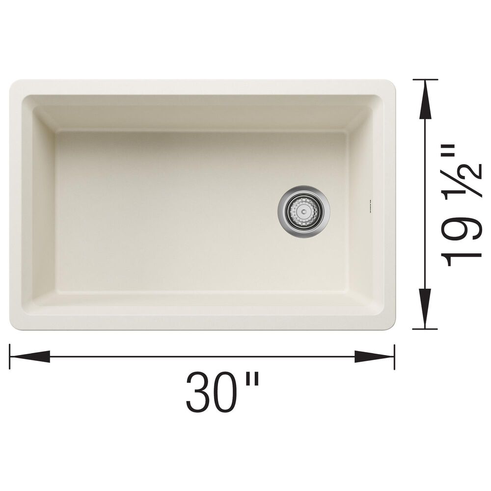 Blanco Inteos 30&quot; Undermount Single Bowl Kitchen Sink in Soft White, , large