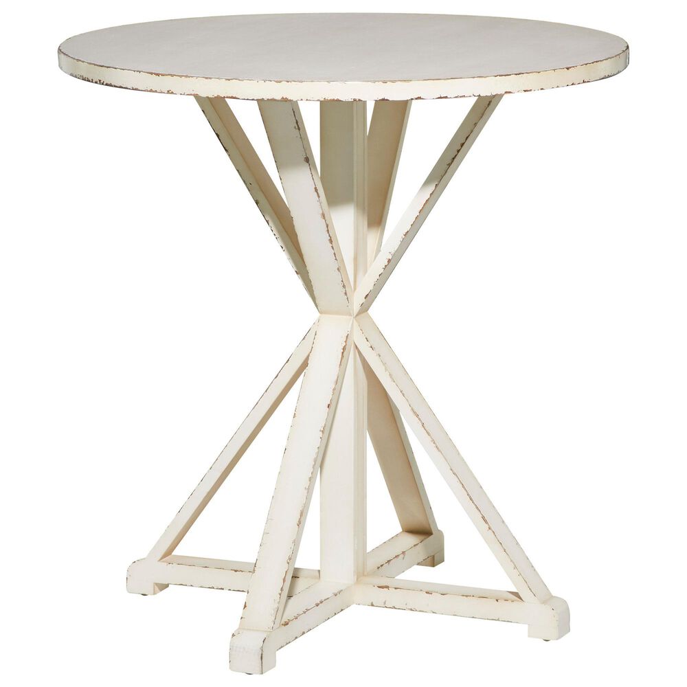 Maple and Jade Farmhouse Wood Accent Table White, , large