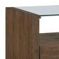 Crystal City Garland Glass Top End Table in Toffee, , large