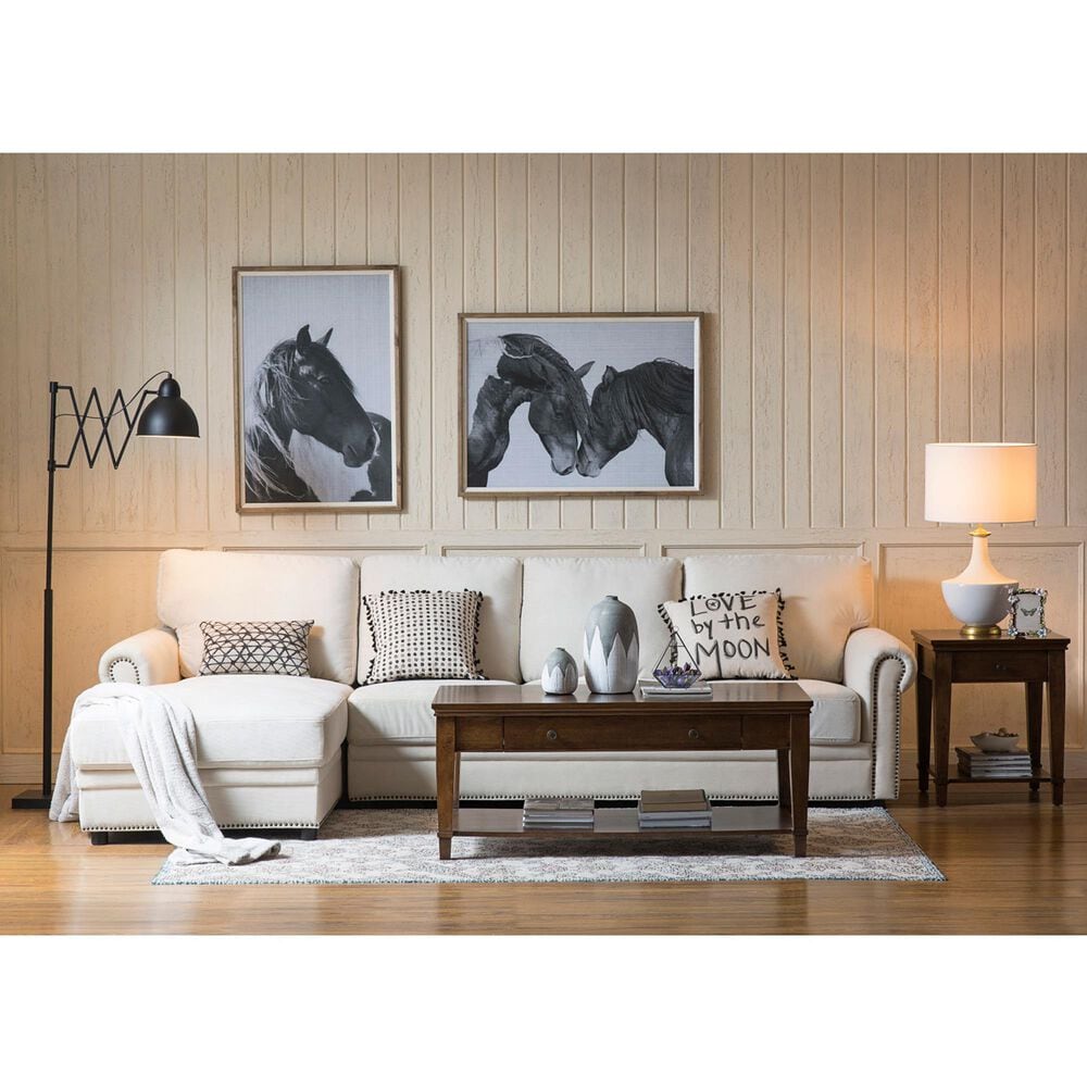 Creative Coop Arden Ceramic Table Lamp in Gold and Cream, , large