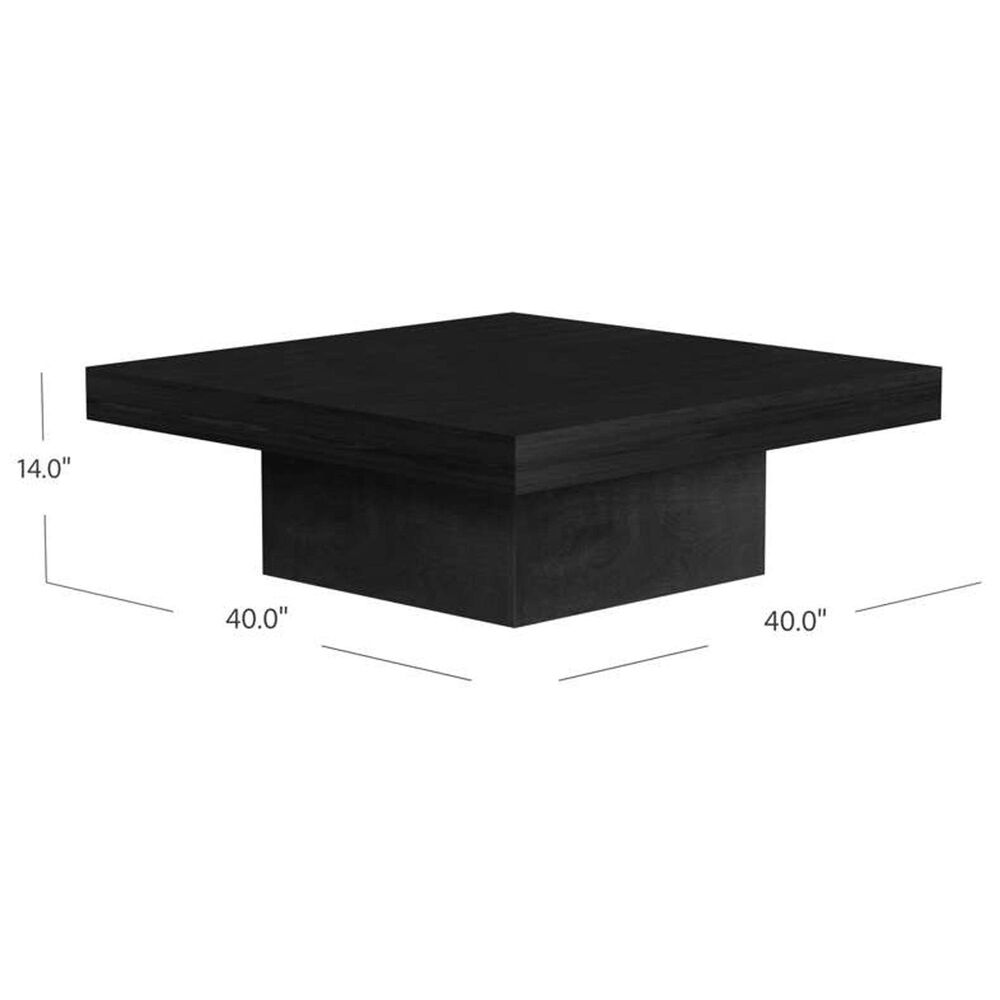 Bassett Mirror Company Padula Coffee Table in Dusty Black, , large