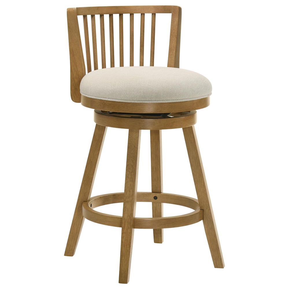 Armen Living Harper 30" Swivel Bar Stool in Amber Glow, , large