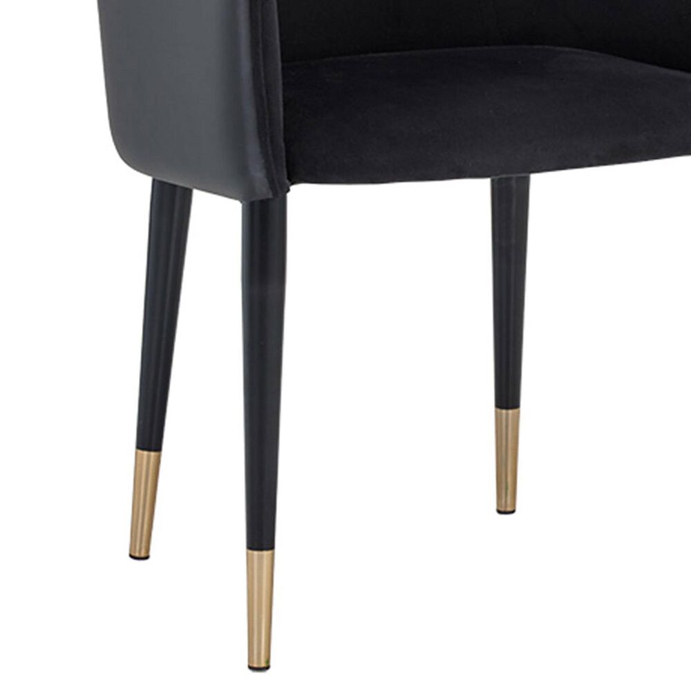 37B Asher Dining Chair in Black and Gold, , large