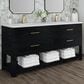 James Martin Vanities Lucian 72" Double Vanity in Carbon Oak with 3 cm White Zeus Quartz Top, , large