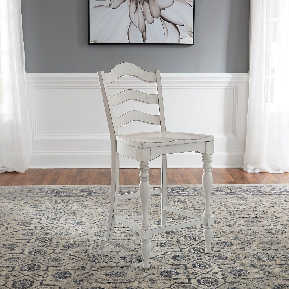 Belle Furnishings Magnolia Manor Counter Chair in White &#40;Set of 2&#41;, , large