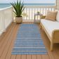Dalyn Rug Company Soft Essentials Striped Denim 2"3" x 7"6" Indoor/Outdoor Runner, , large