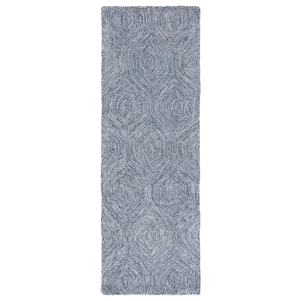 Safavieh Micro-Loop Transitional 2"3" x 7" Grey and Ivory Runner, , large