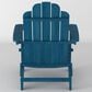 Walker Edison Patio Adirondack Chair in Navy Blue, , large