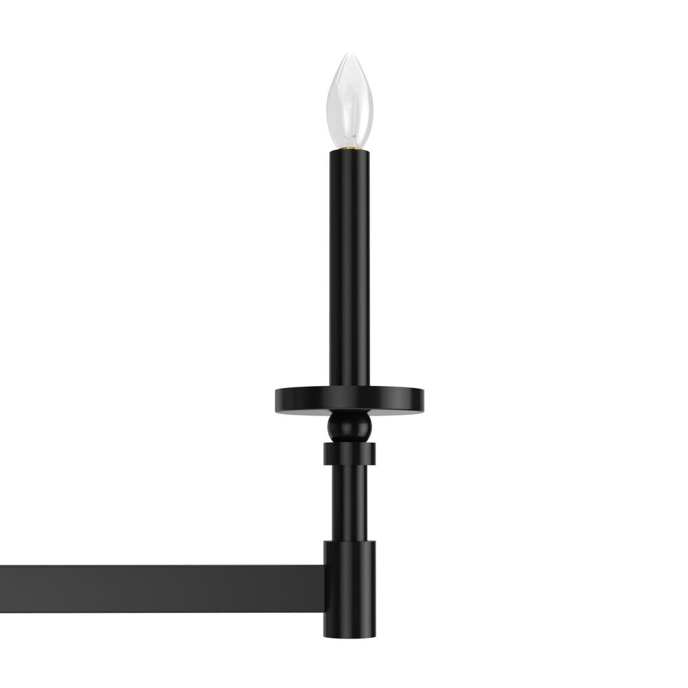 Hunter Briargrove 7-Light Linear Chandelier in Matte Black, , large