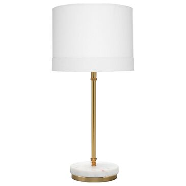 Splendor Living Grace Marble Table Lamp in Antique Brass, , large