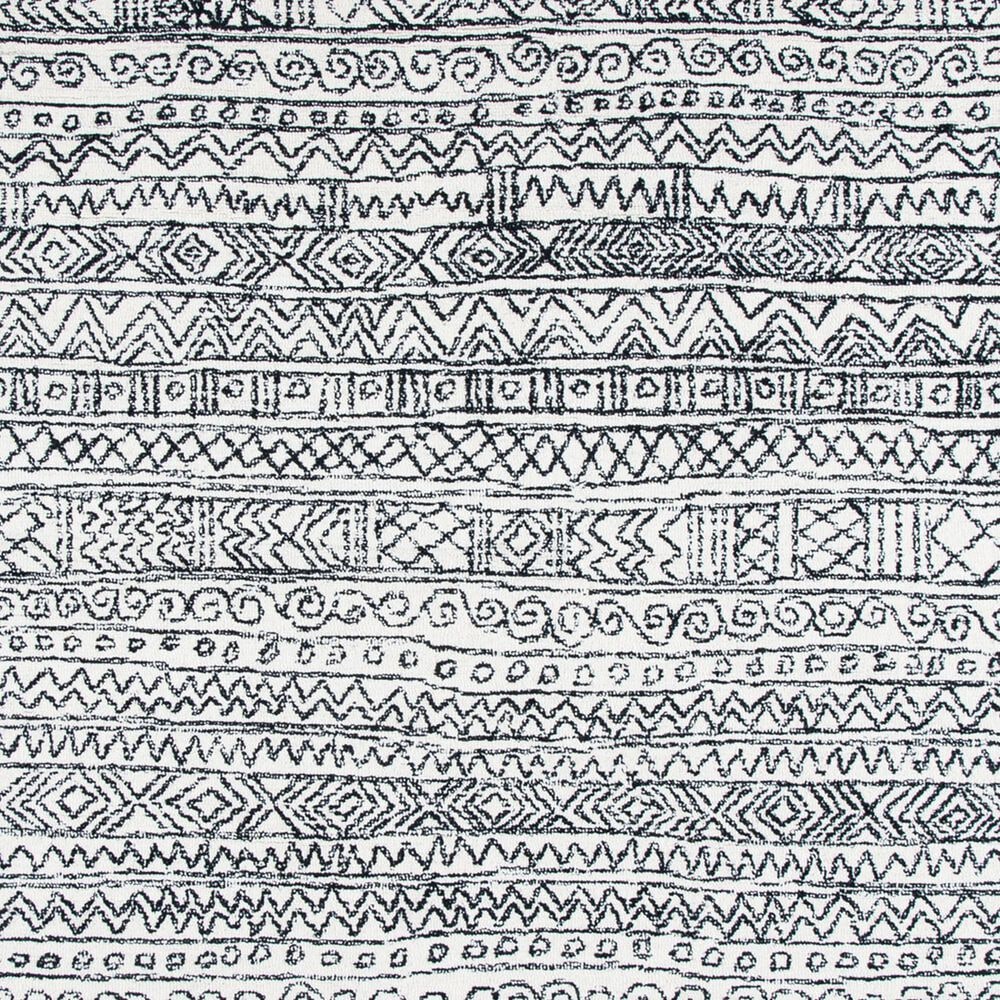 Safavieh Micro-Loop MLP228A 2&#39;3&quot; x 7&#39; Ivory and Black Runner, , large