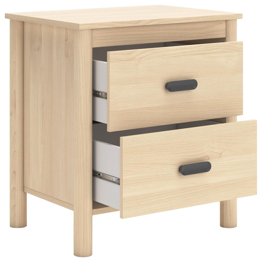Ashley Cabinella 2-Drawer Nightstand in Tan, , large