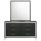 Coaster Tisdall and Lucia 3-Piece Queen Bedroom Set in Black and Chrome, , large
