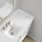 37B Ravello 48" Single Bathroom Vanity Cabinet in Bright White with Marble Top and Backsplash, , large