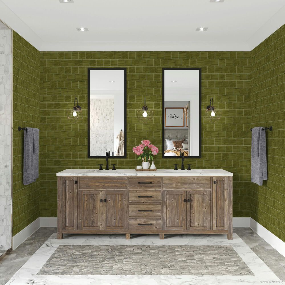 Dal-Tile Artcrafted Fern 4" x 4" Ceramic Tile, , large