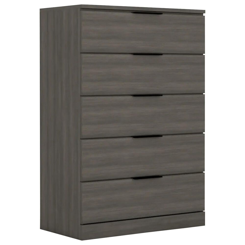 Lemoore Essential 5-Drawer Chest with Pull Handle in Storm Grey, , large