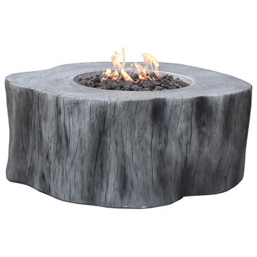 Elementi Fire Manchester Round Natural Gas Fire Table in Classic Gray, , large