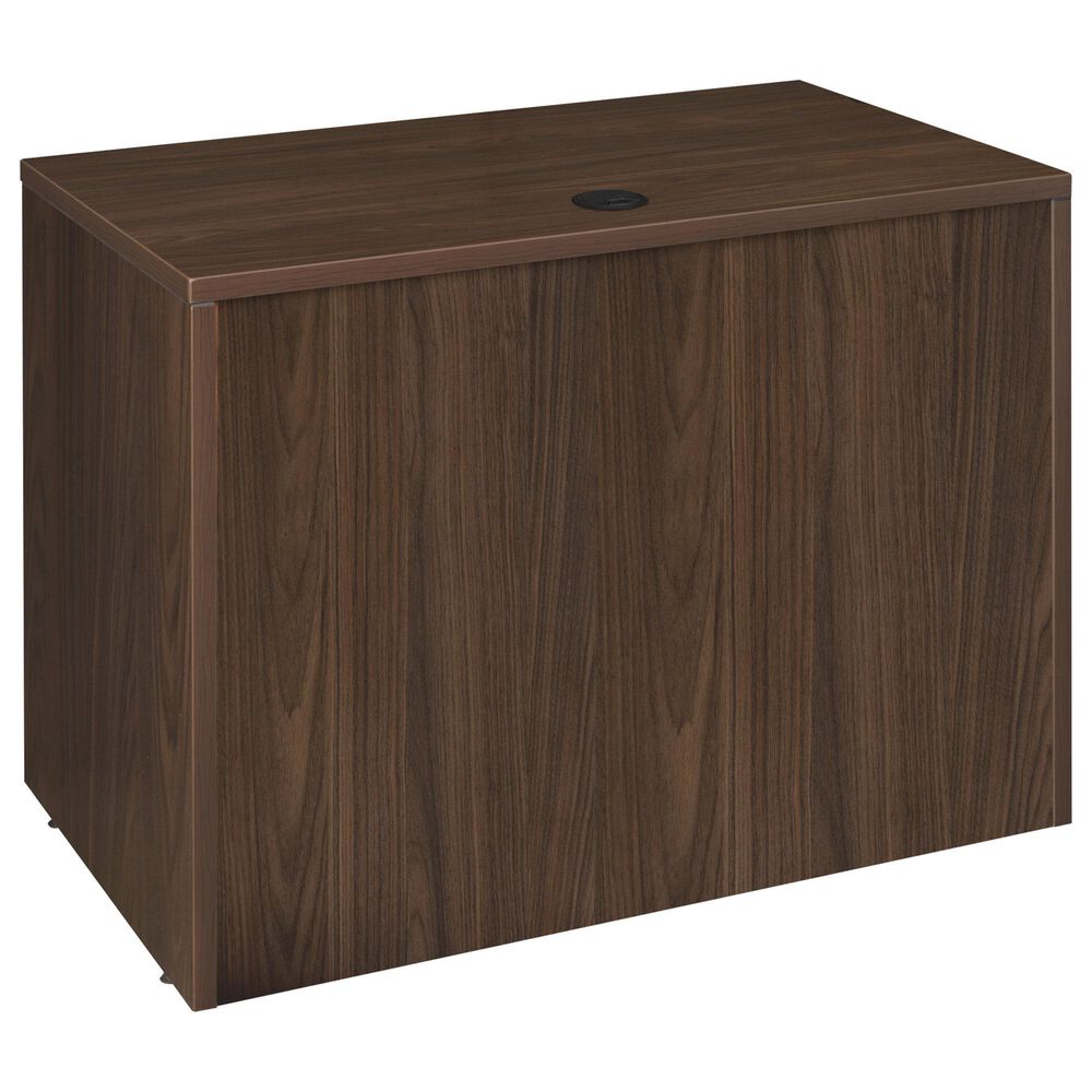Regency Global Sourcing Legacy 42" Executive Desk with Single Pedestal Drawer Unit in Neo Walnut, , large