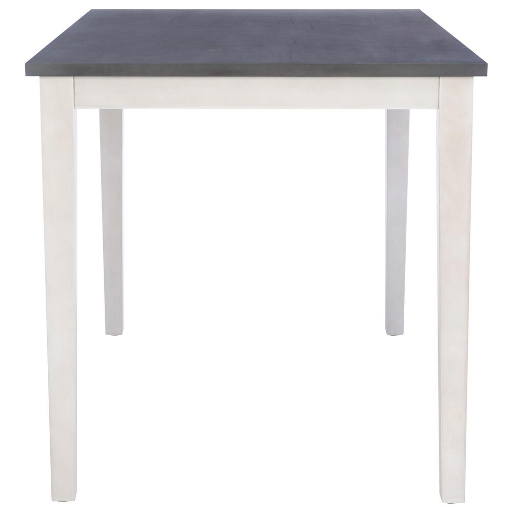 Linon Home Decor Mckoy Counter Height Table in Cream and Charcoal - Table Only, , large