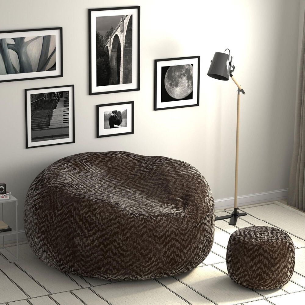 Jackson Furniture Sploosh Lounge Bean Bag in Chocolate, , large