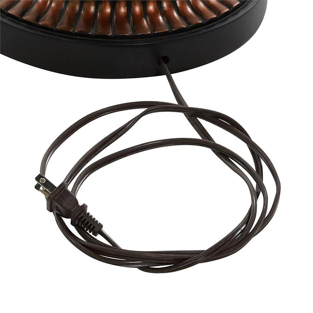 Maple and Jade Twisted Flourishes and Rings Floor Lamp in Matte Black, , large