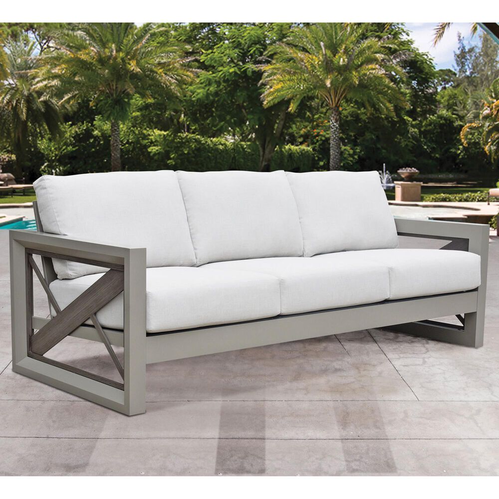 Steve Silver Co. Dalilah Patio Sofa with Cushion in Off-White, , large