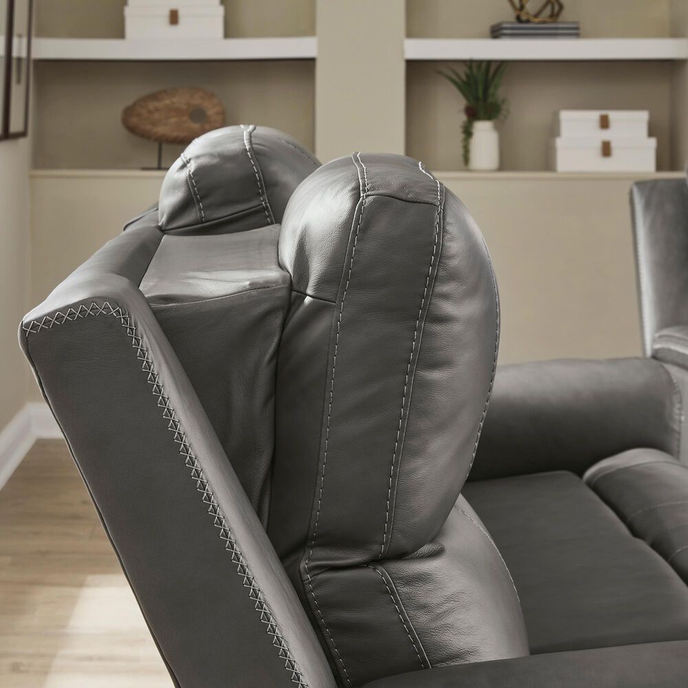 Ashley 5-Piece Power Symmetrical Reclining Sectional in Anchor, , large