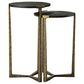 Mercana Atticus 2-Piece Nesting Accent Table Set in Antiqued Gold and Black, , large