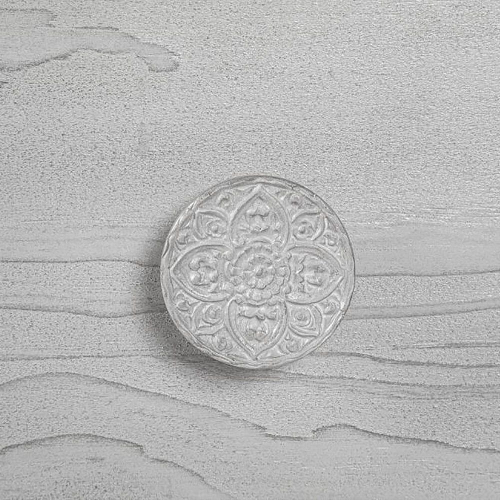 Urban Home Boho Chic 2 Drawer Nightstand in Washed White, , large