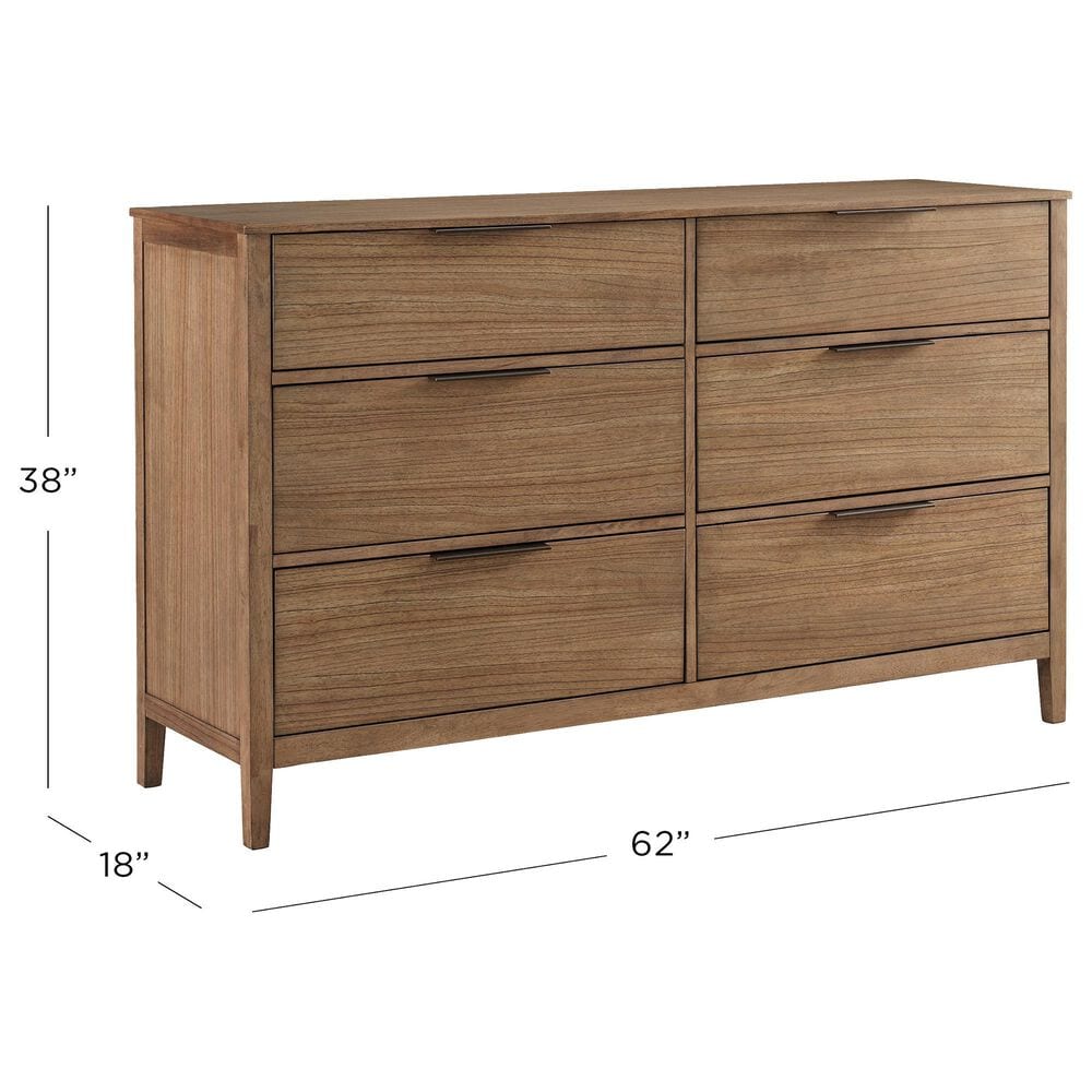 Riva Ridge Cyrus 6 Drawer Dresser Only in Almond Bisque, , large