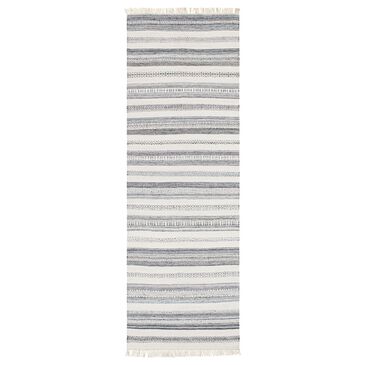 Surya Carpet, Inc. Azalea 2"6" x 8" Light Beige, Brown, Aqua, Charcoal, Black and Gray Runner, , large
